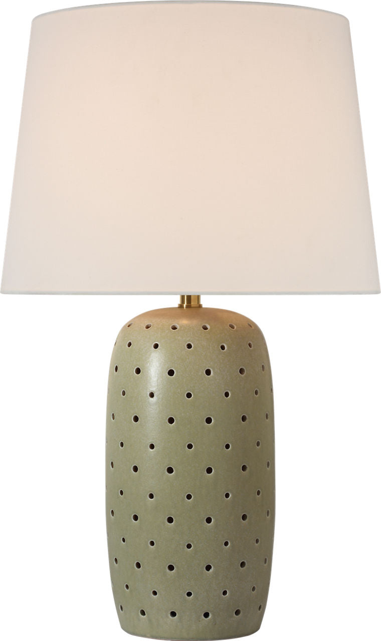 Samara 30" Table Lamp | Dusted Mint | Linen Shade