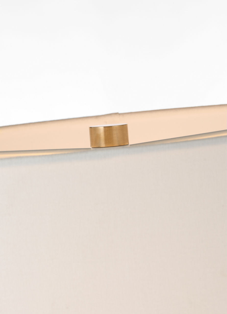 Samara 30" Table Lamp | Dusted Stone | Linen Shade