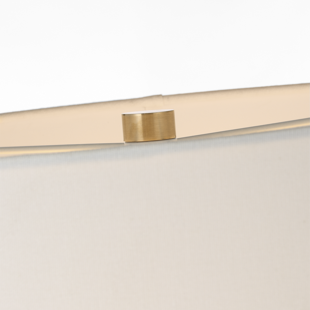 Samara 30" Table Lamp | Dusted Stone | Linen Shade