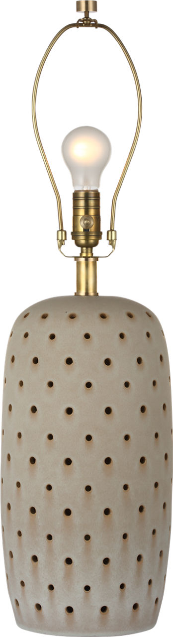 Samara 30" Table Lamp | Dusted Stone | Linen Shade