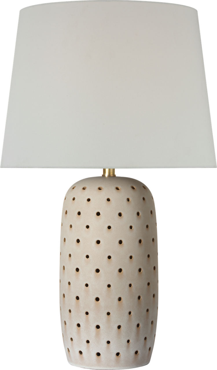 Samara 30" Table Lamp | Dusted Stone | Linen Shade