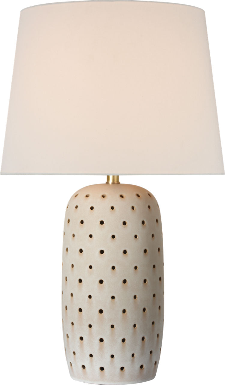 Samara 30" Table Lamp | Dusted Stone | Linen Shade