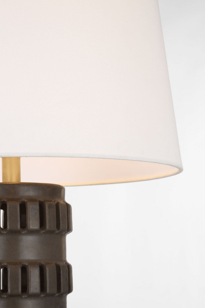 Mullin 31" Table Lamp | Dusted Cocoa | Linen Shade