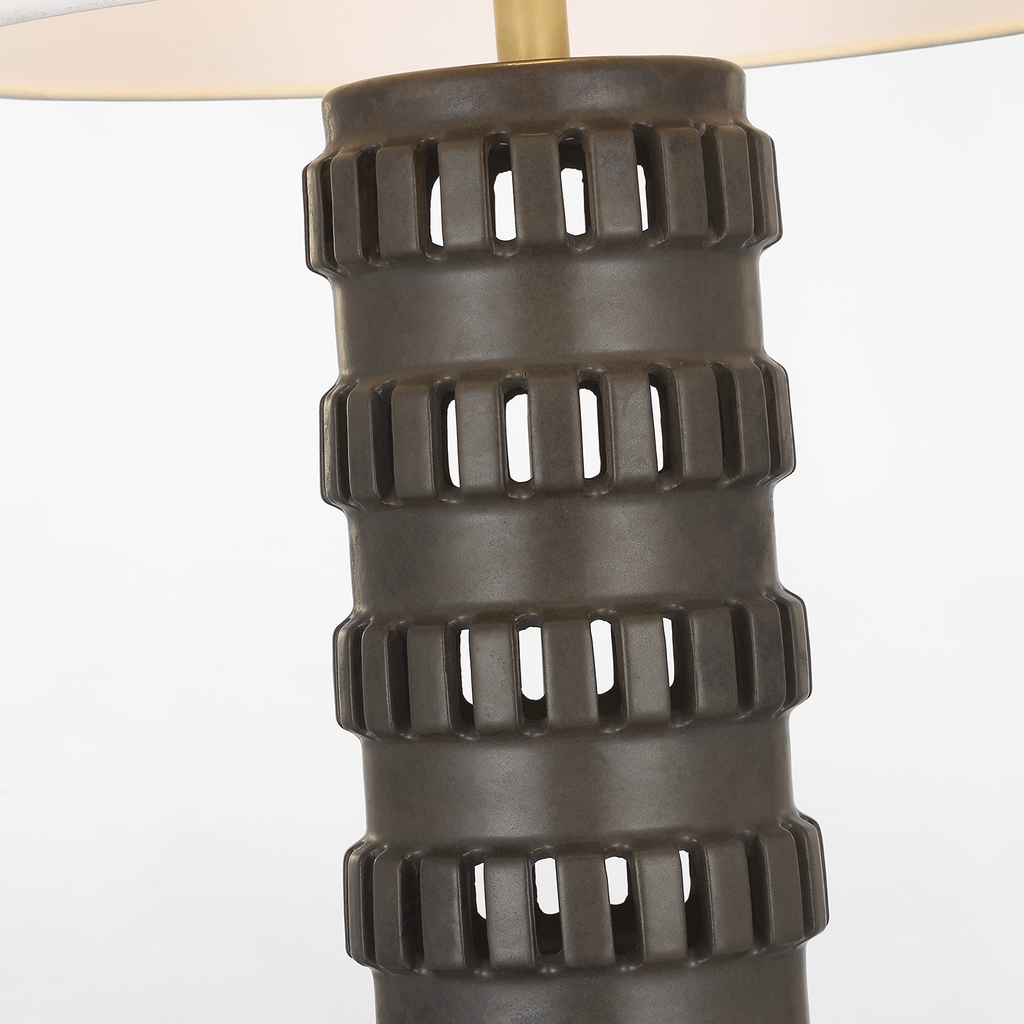 Mullin 31" Table Lamp | Dusted Cocoa | Linen Shade