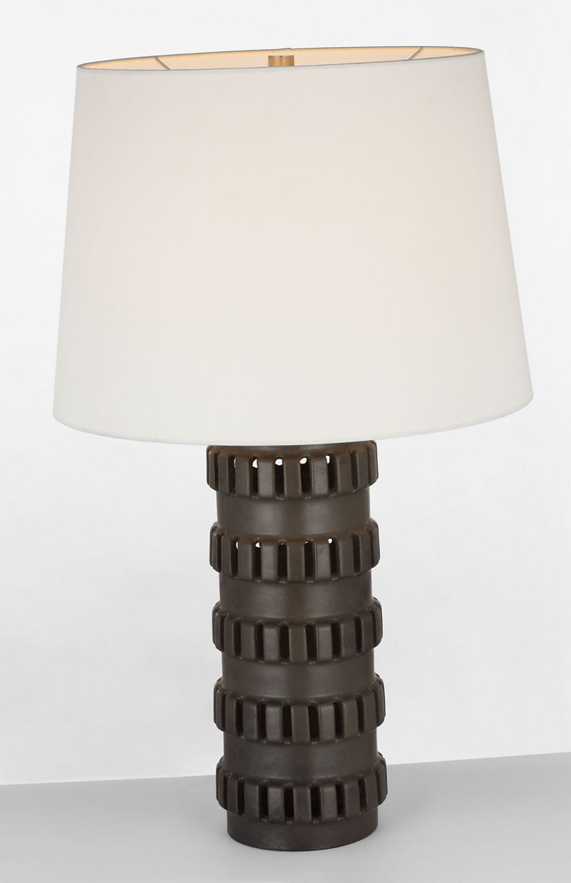 Mullin 31" Table Lamp | Dusted Cocoa | Linen Shade