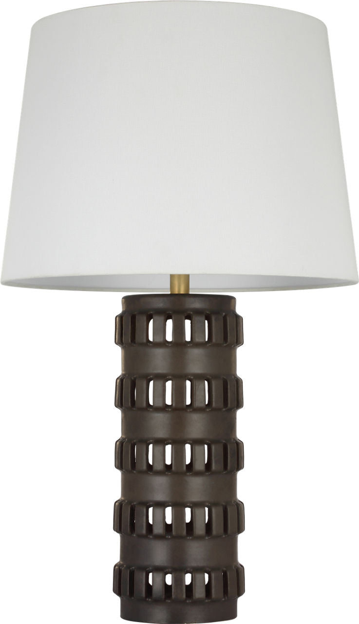 Mullin 31" Table Lamp | Dusted Cocoa | Linen Shade
