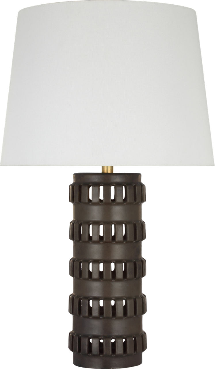 Mullin 31" Table Lamp | Dusted Cocoa | Linen Shade