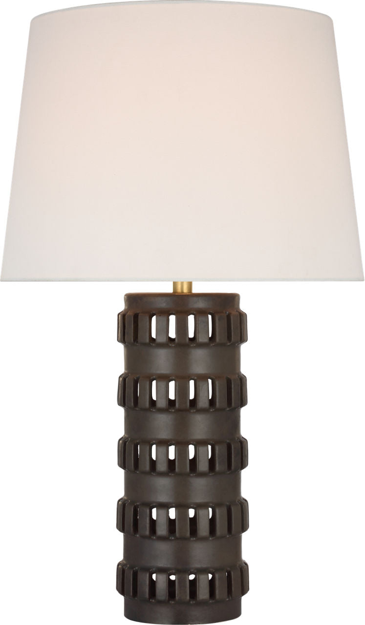 Mullin 31" Table Lamp | Dusted Cocoa | Linen Shade