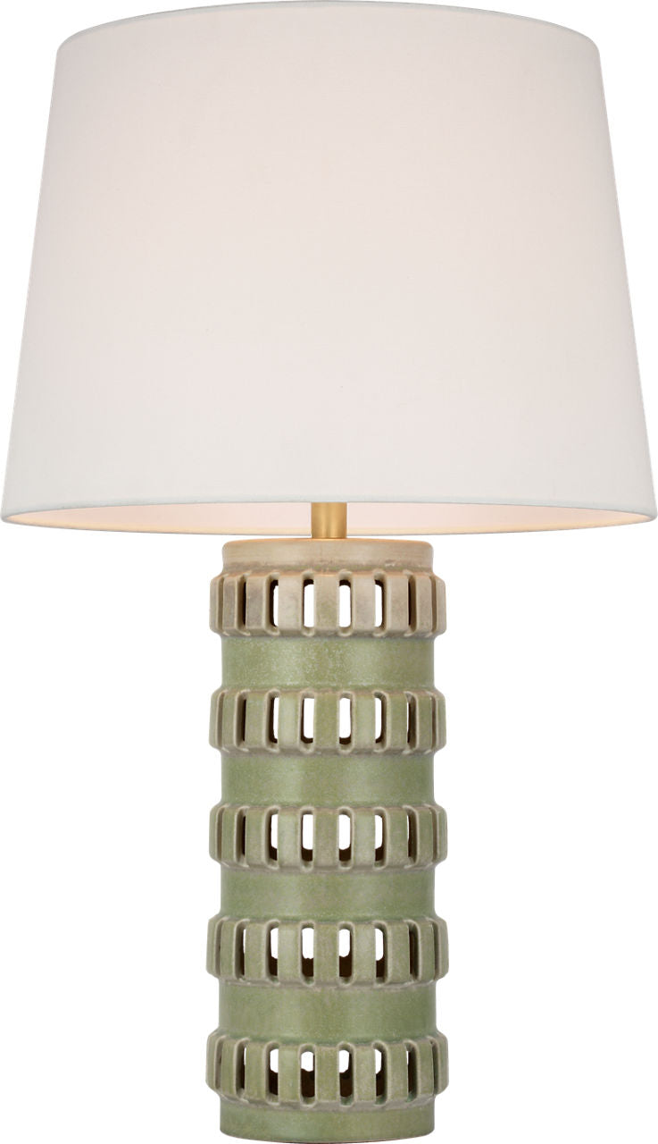 Mullin 31" Table Lamp | Dusted Mint | Linen Shade