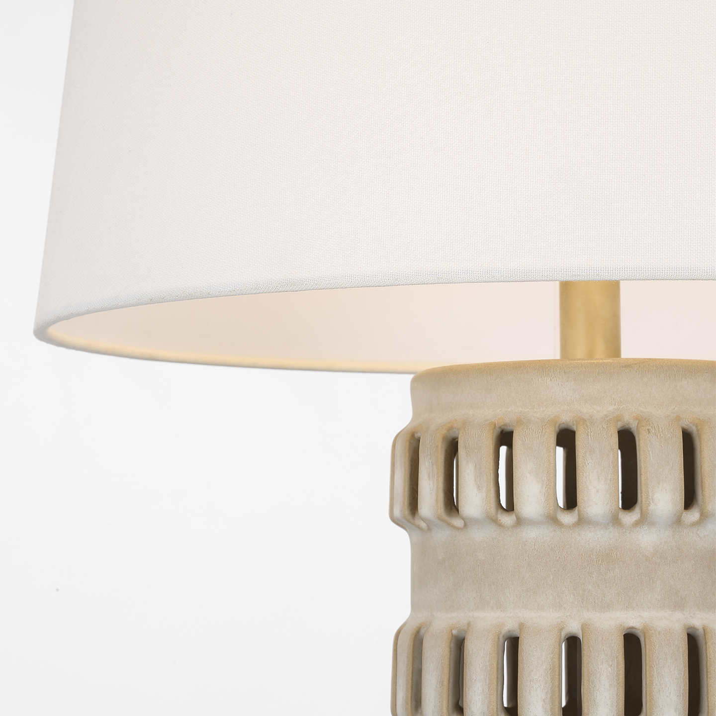 Mullin 31" Table Lamp | Dusted Stone | Linen Shade