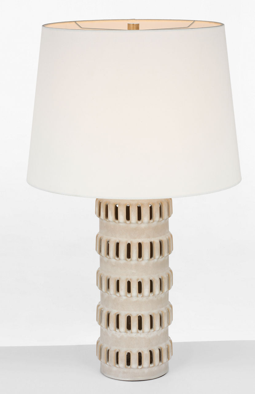 Mullin 31" Table Lamp | Dusted Stone | Linen Shade