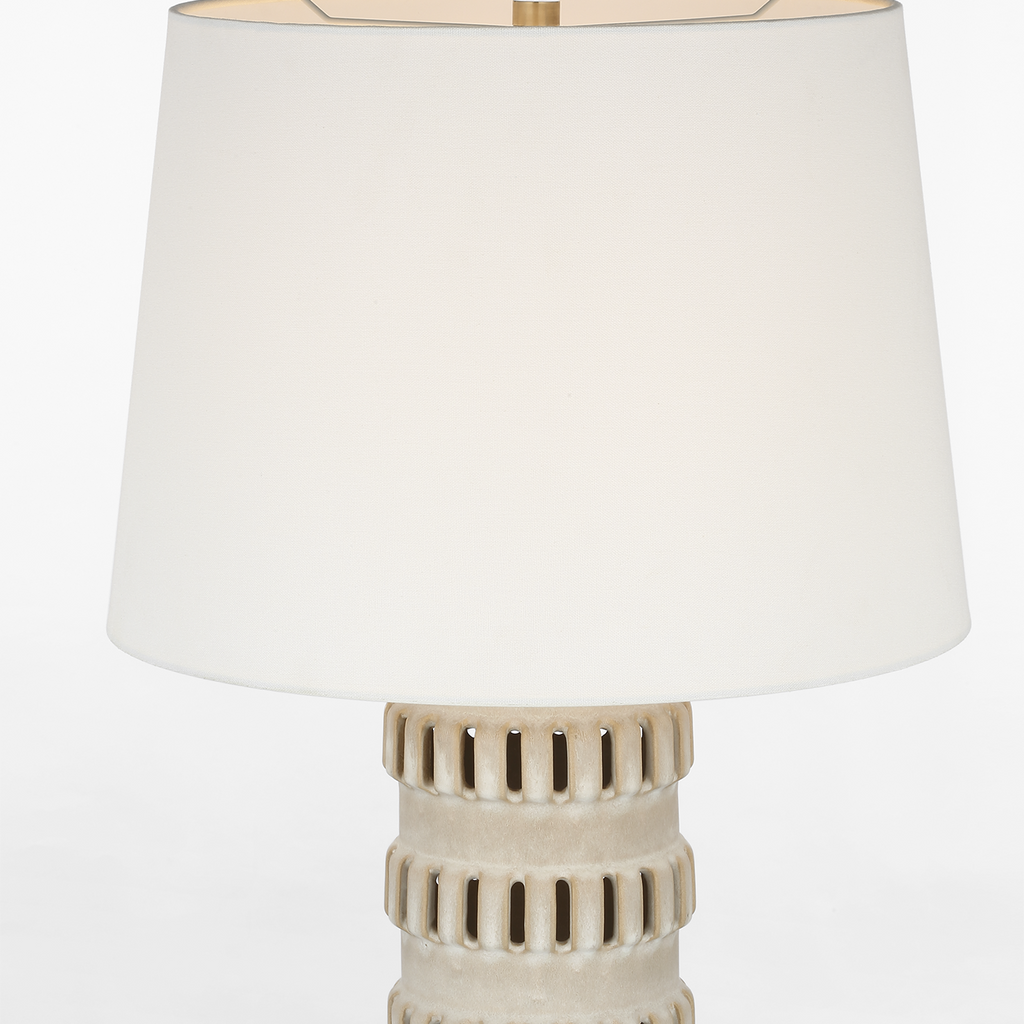 Mullin 31" Table Lamp | Dusted Stone | Linen Shade