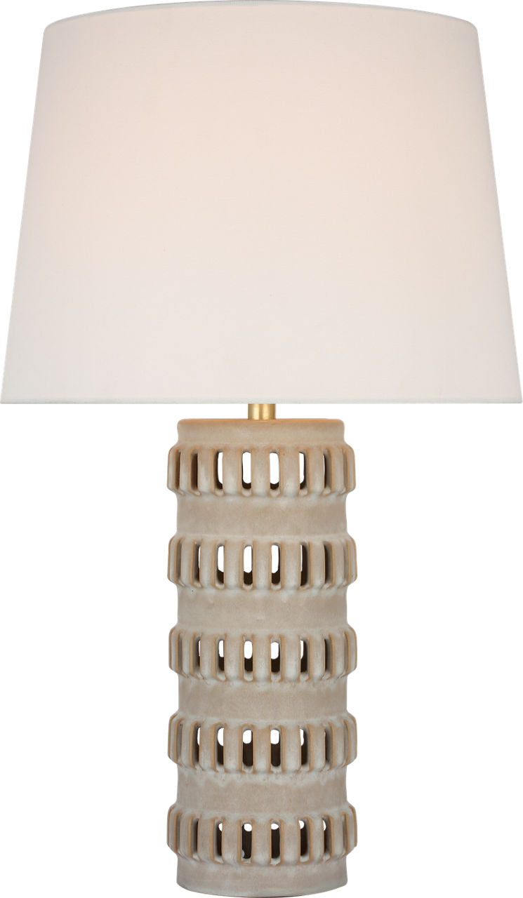Mullin 31" Table Lamp | Dusted Stone | Linen Shade
