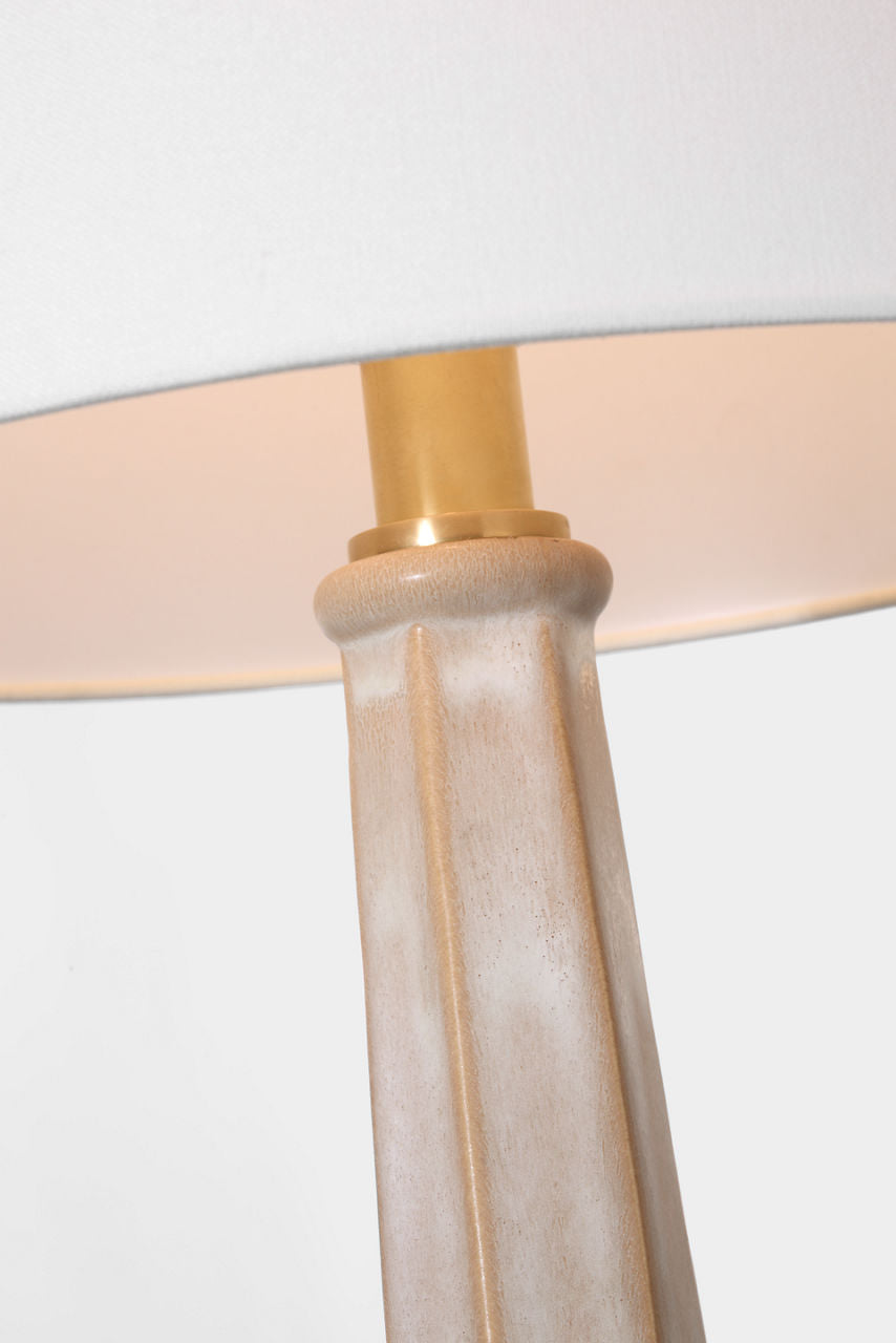 Lerio 31" Table Lamp | Dusted Stone | Linen Shade