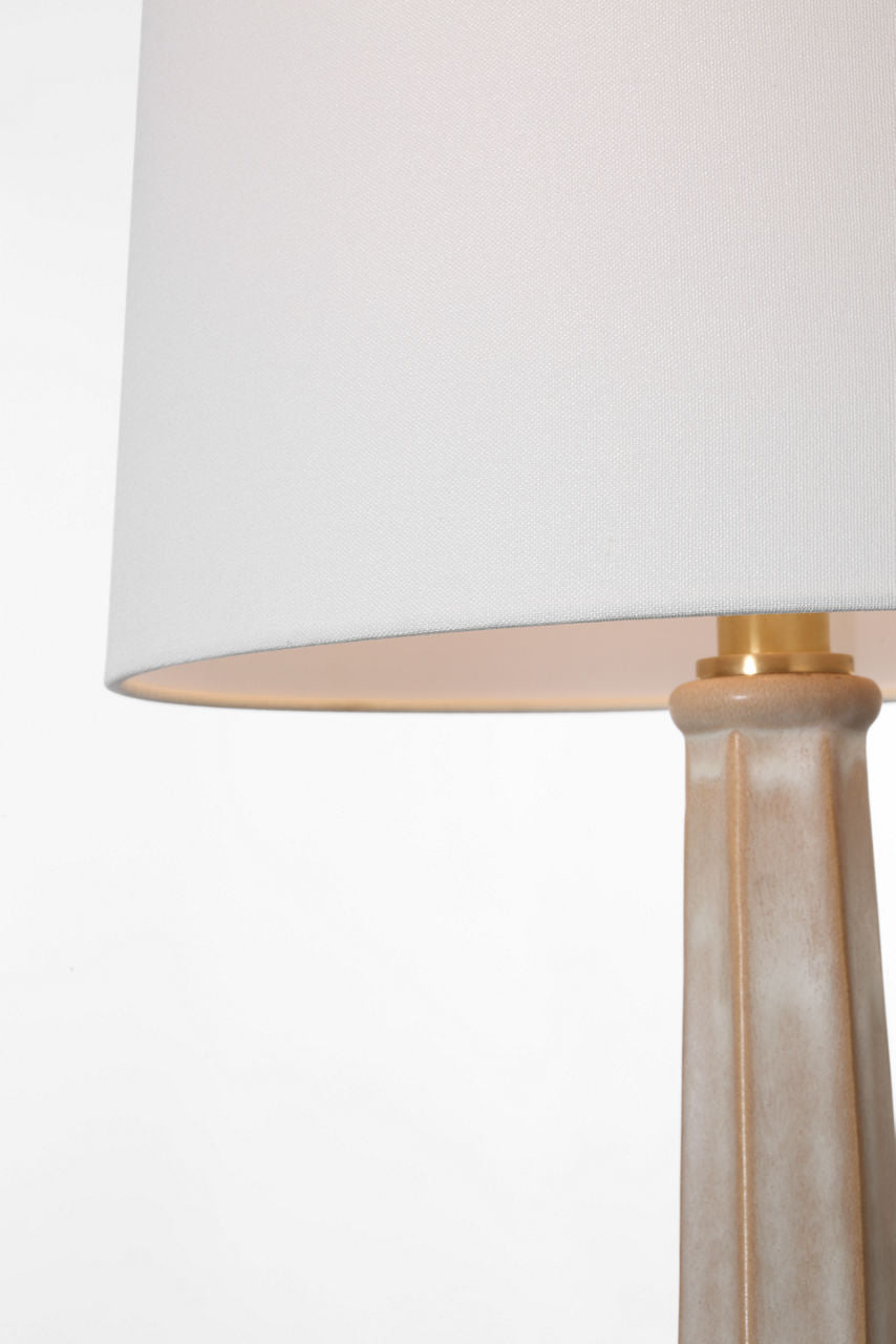 Lerio 31" Table Lamp | Dusted Stone | Linen Shade