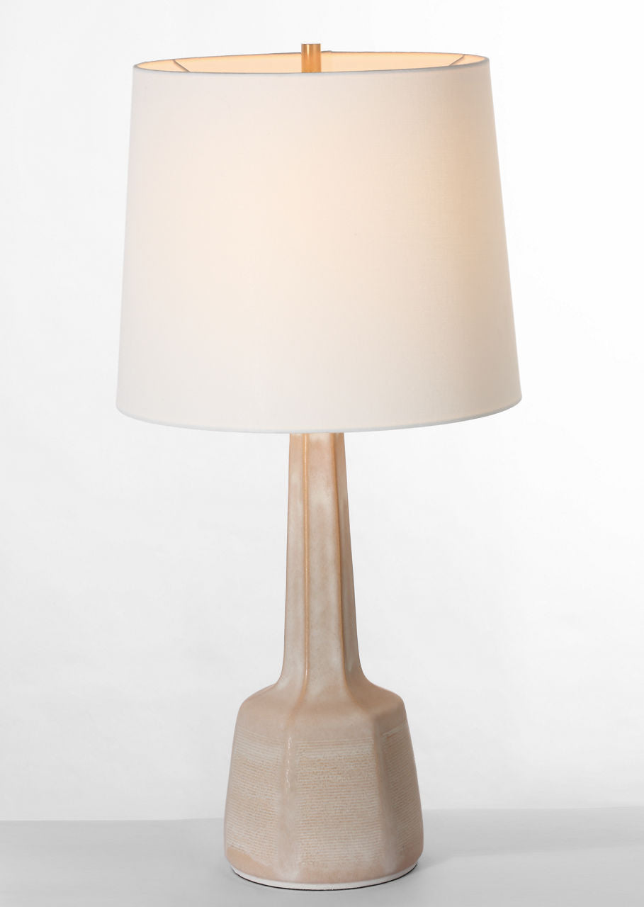 Lerio 31" Table Lamp | Dusted Stone | Linen Shade