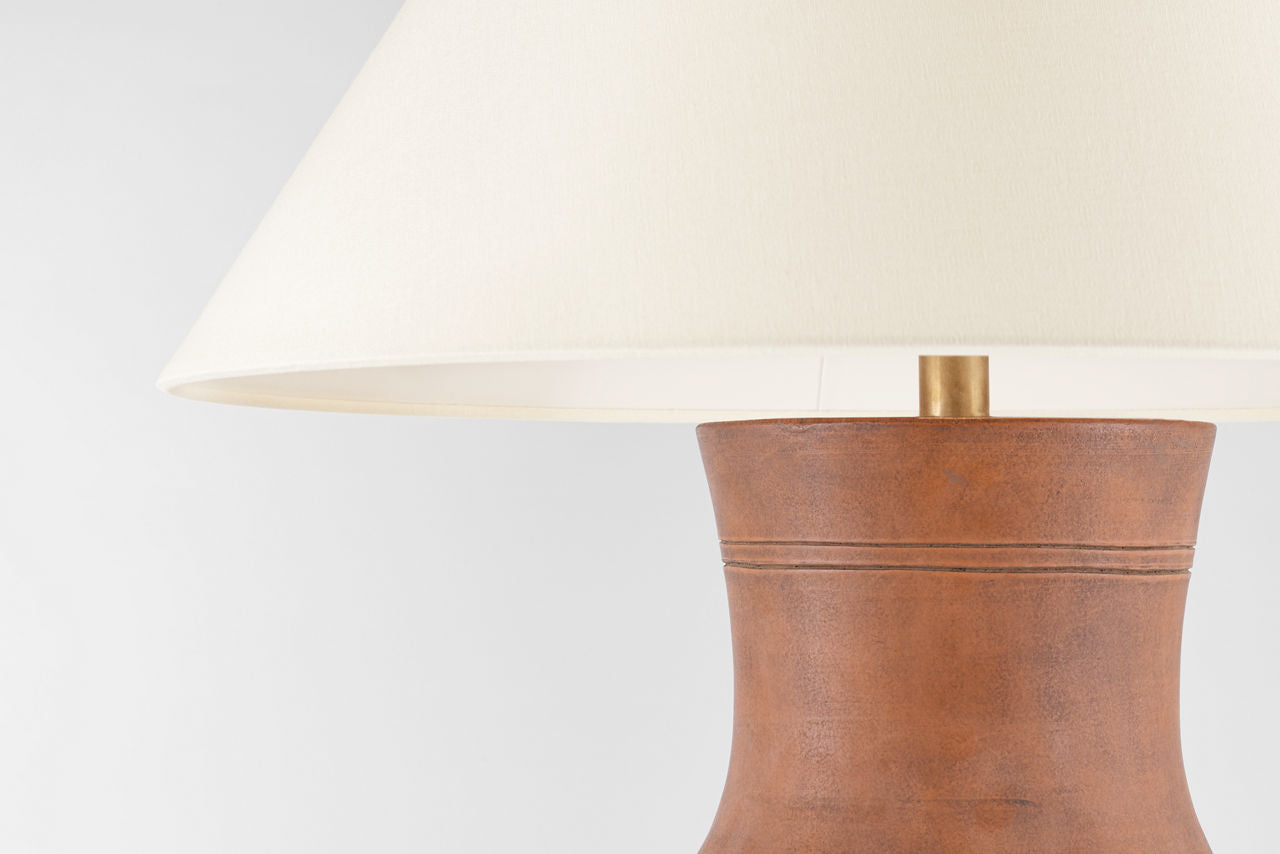 Sorrento 29" Table Lamp | Natural Terracotta | Linen Shade
