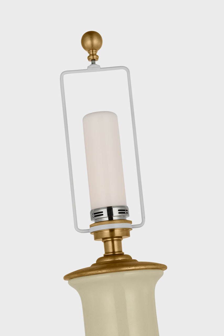 Lambay Cordless Table Lamp | Coconut | Linen Shade