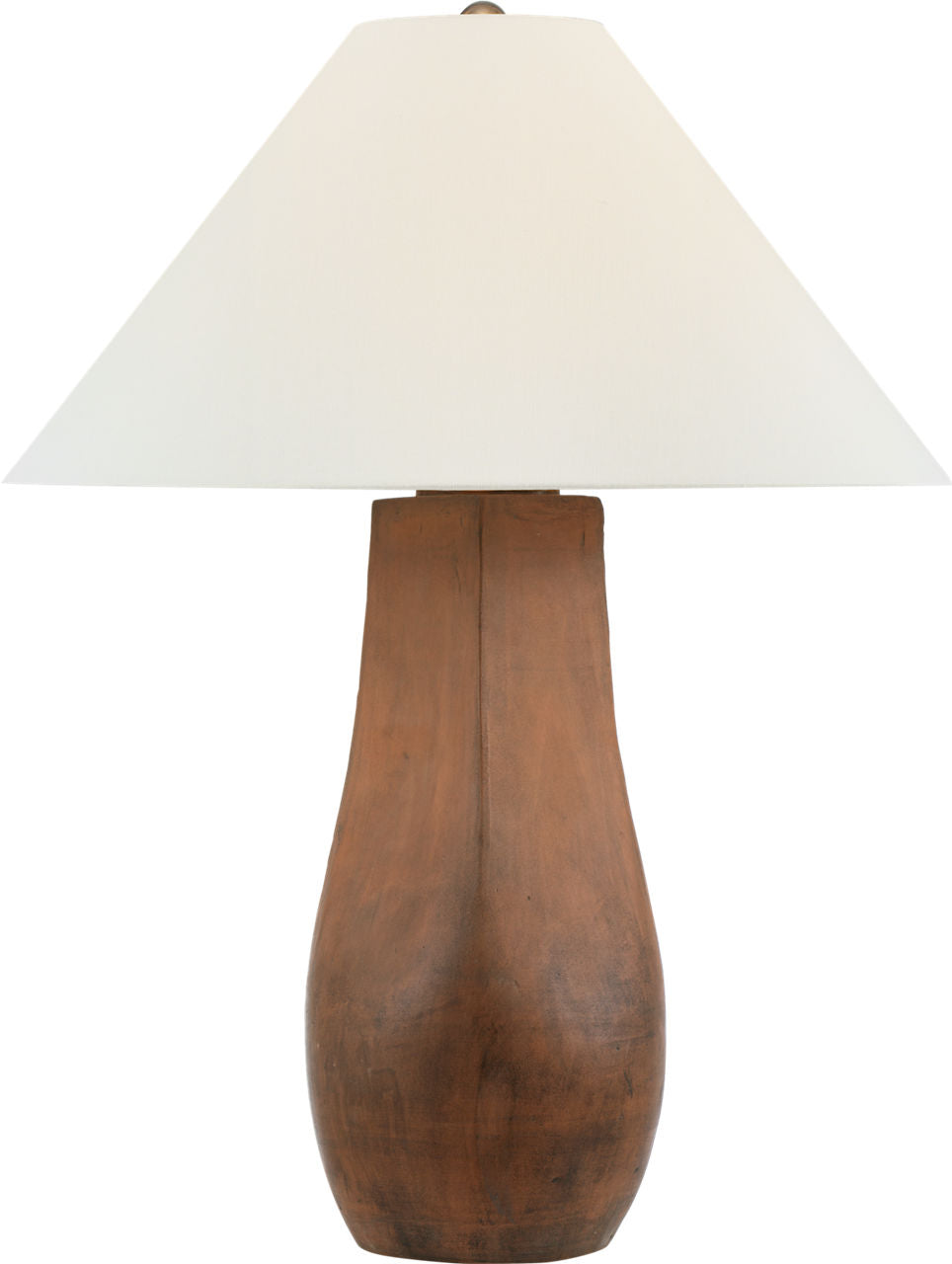 Cabazon 30" Table Lamp | Natural Terracotta | Linen Shade