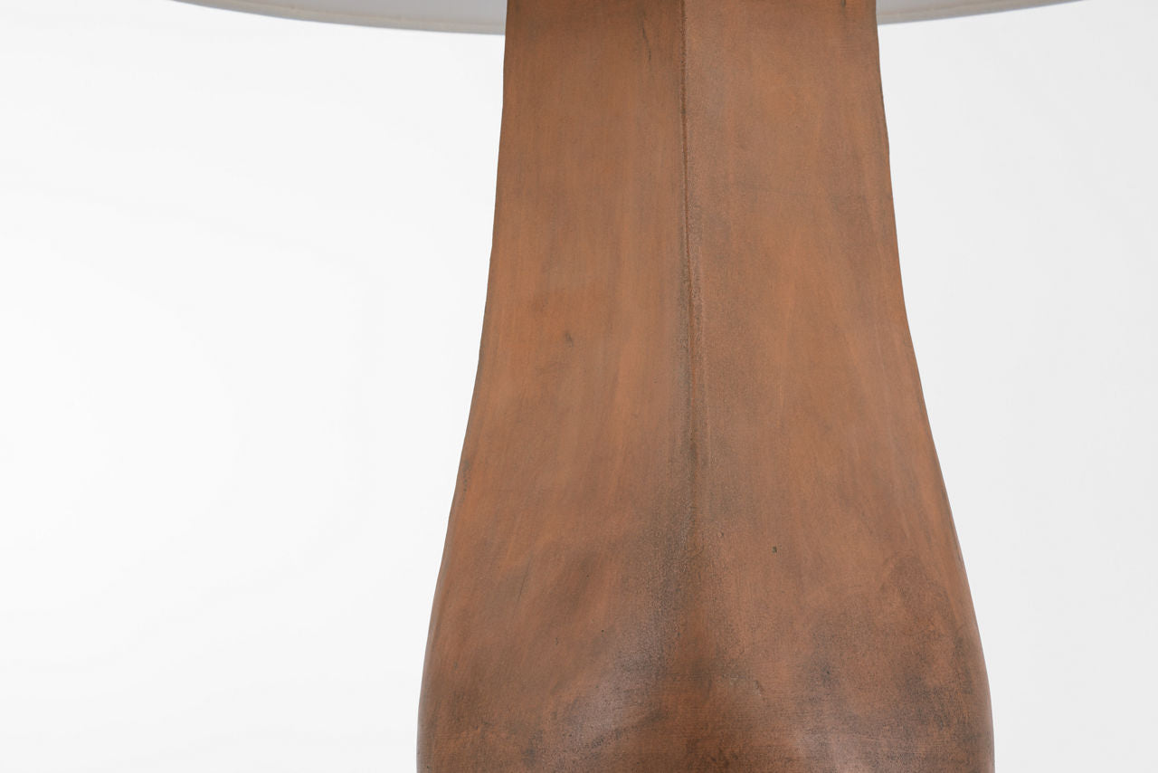 Cabazon 30" Table Lamp | Natural Terracotta | Linen Shade