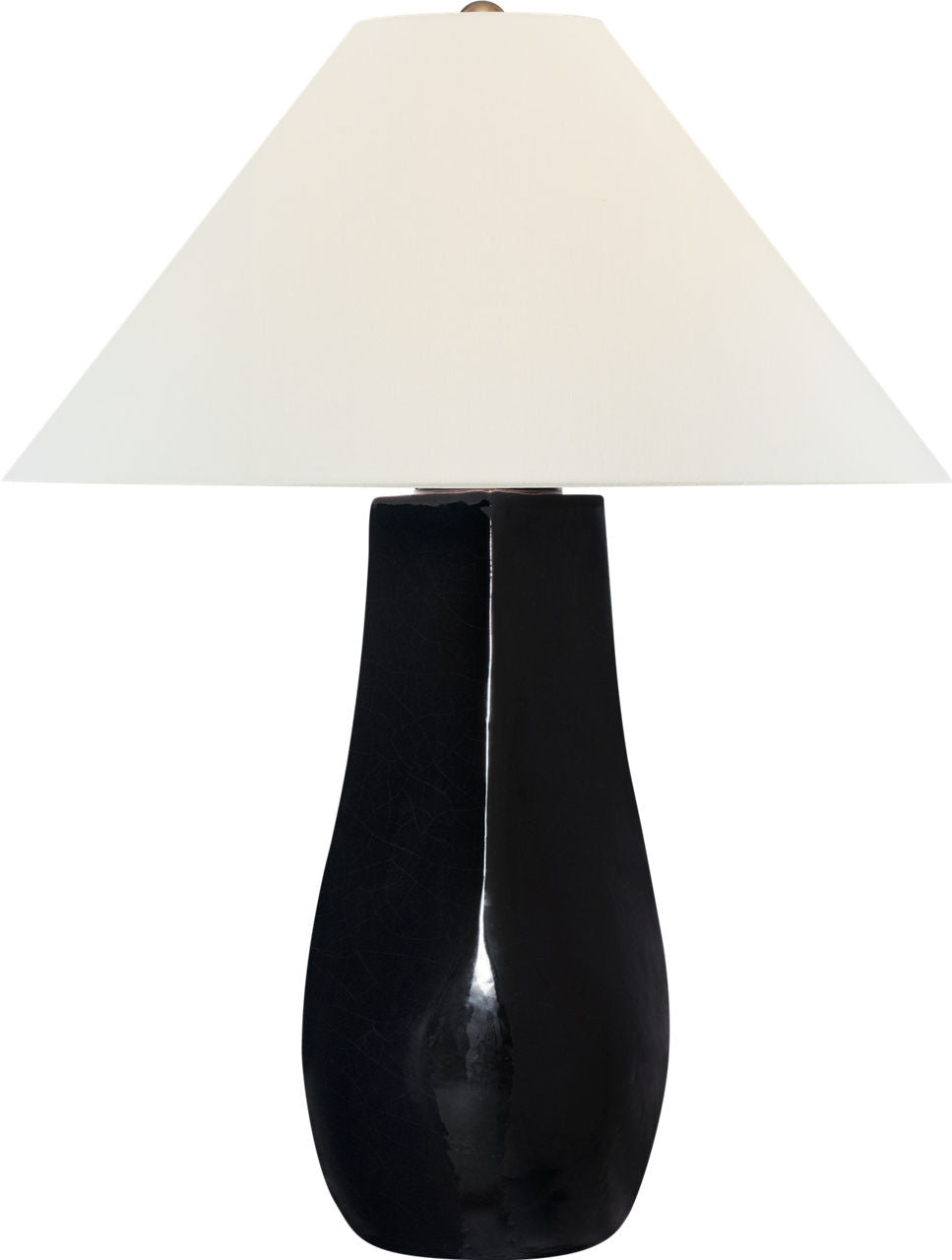 Cabazon 30" Table Lamp | Raven Black | Linen Shade