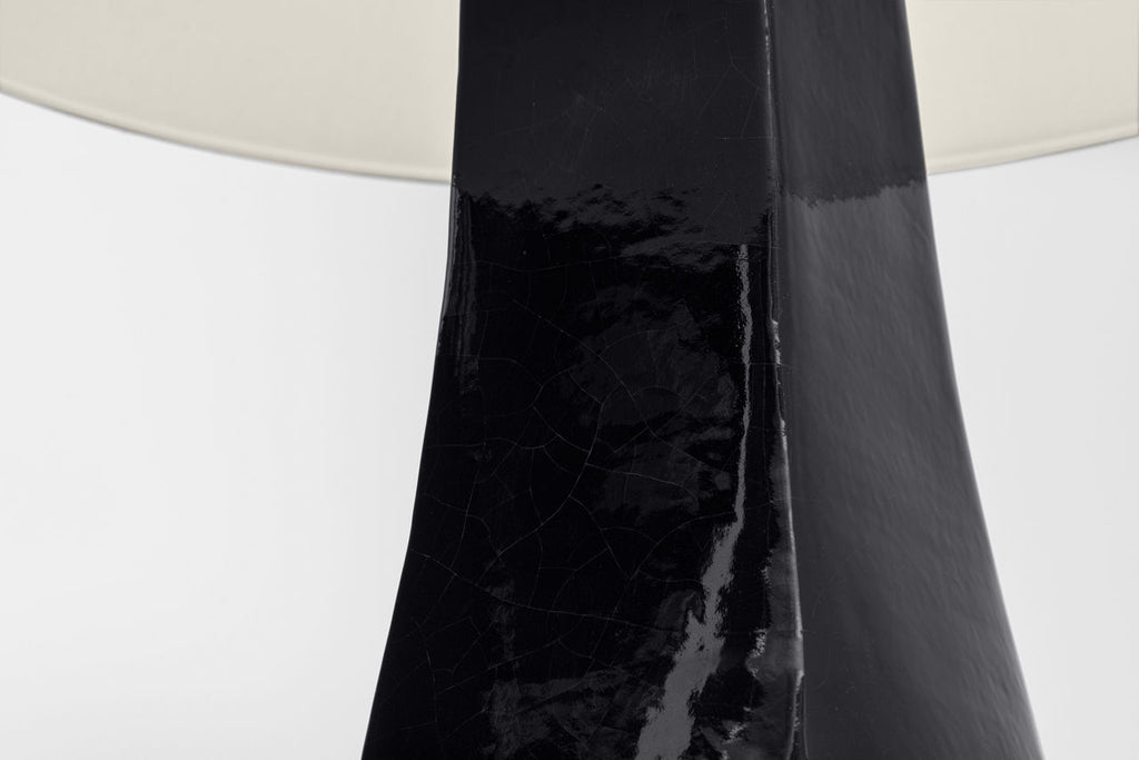 Cabazon 30" Table Lamp | Raven Black | Linen Shade