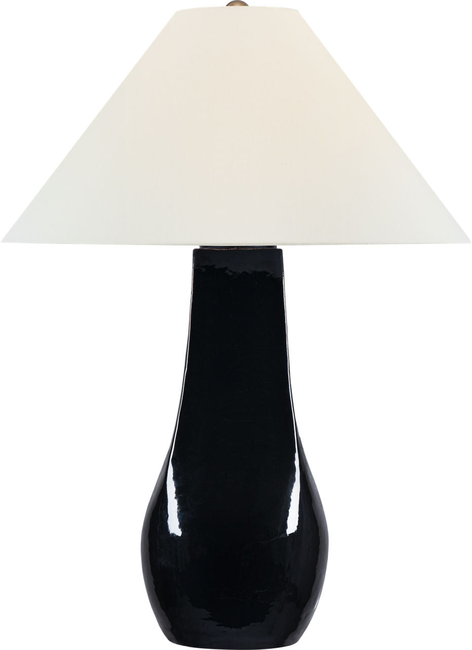 Cabazon 30" Table Lamp | Raven Black | Linen Shade