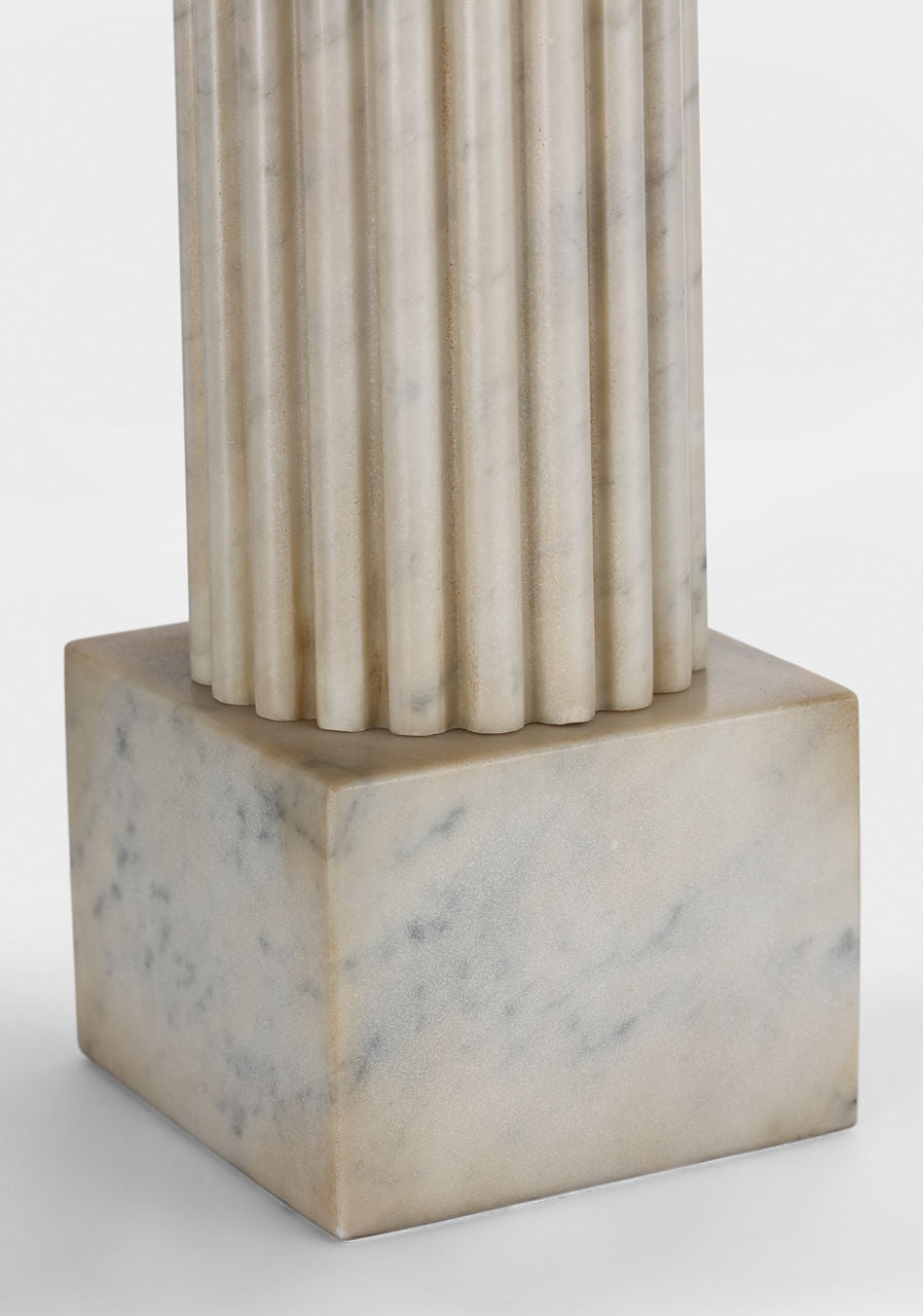 Reeve 29" Table Lamp | Vintage Carrara | Linen Shade