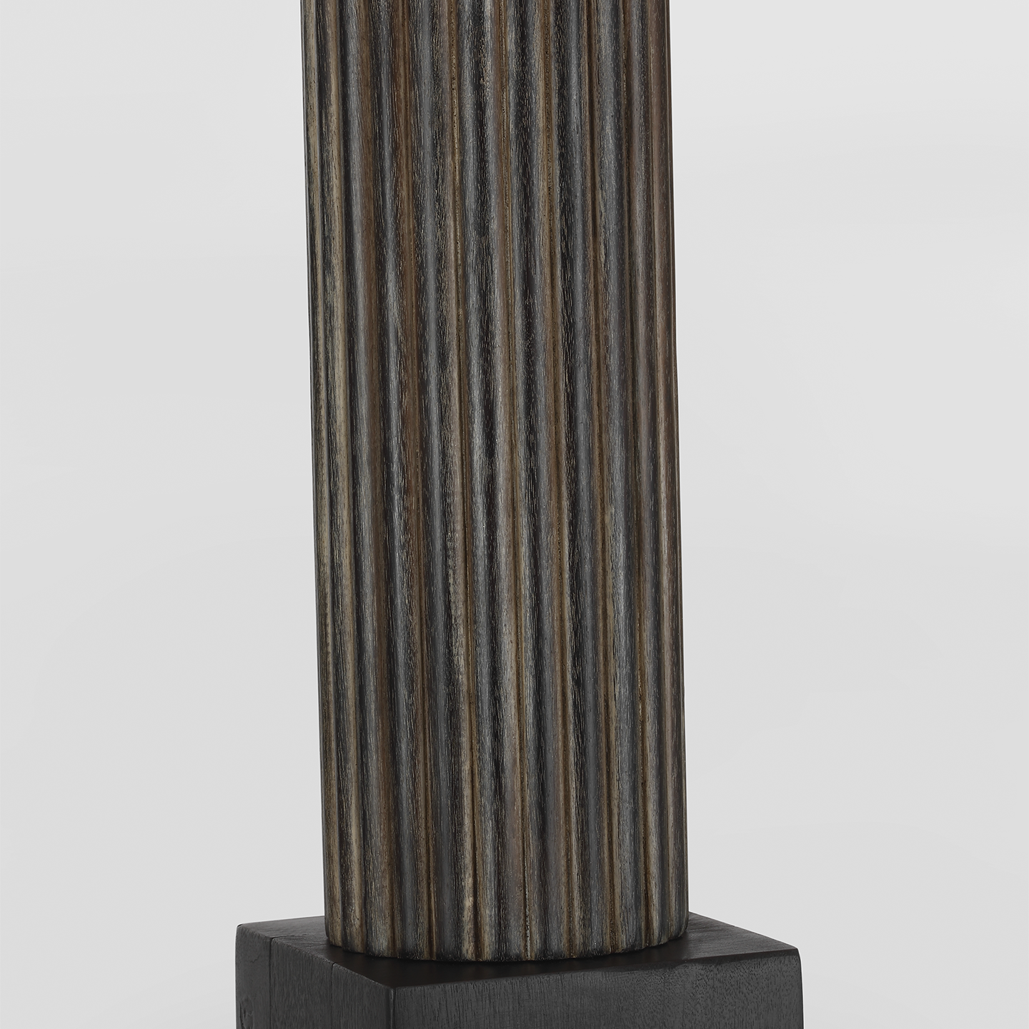 Reeve 29" Table Lamp | Vintage Walnut and Ebonized Oak | Linen Shade