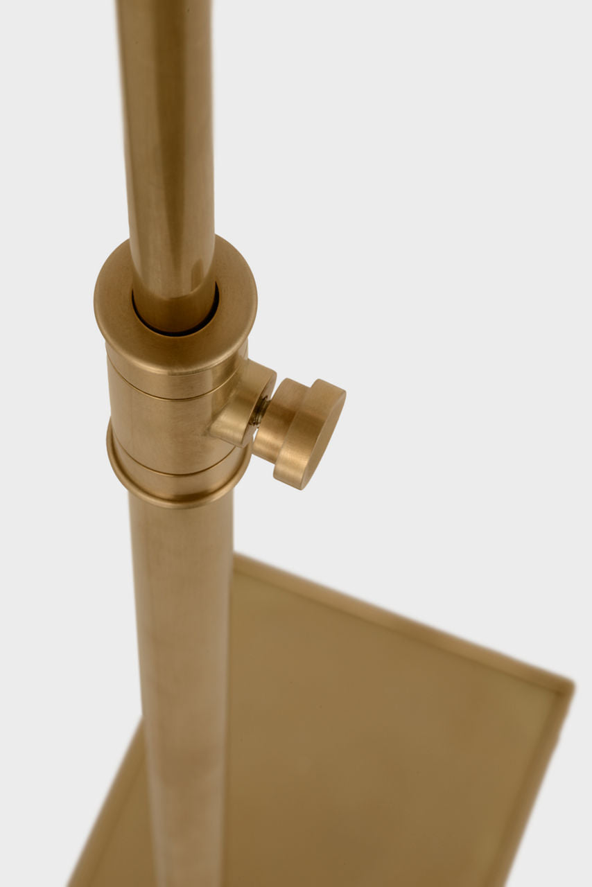 Lawton Medium Adjustable Pharmacy Lamp | Antique-Burnished Brass