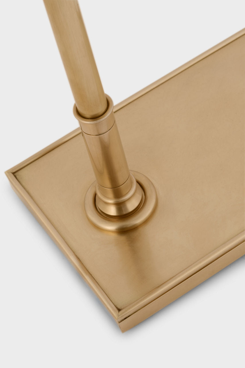 Lawton Medium Adjustable Pharmacy Lamp | Antique-Burnished Brass