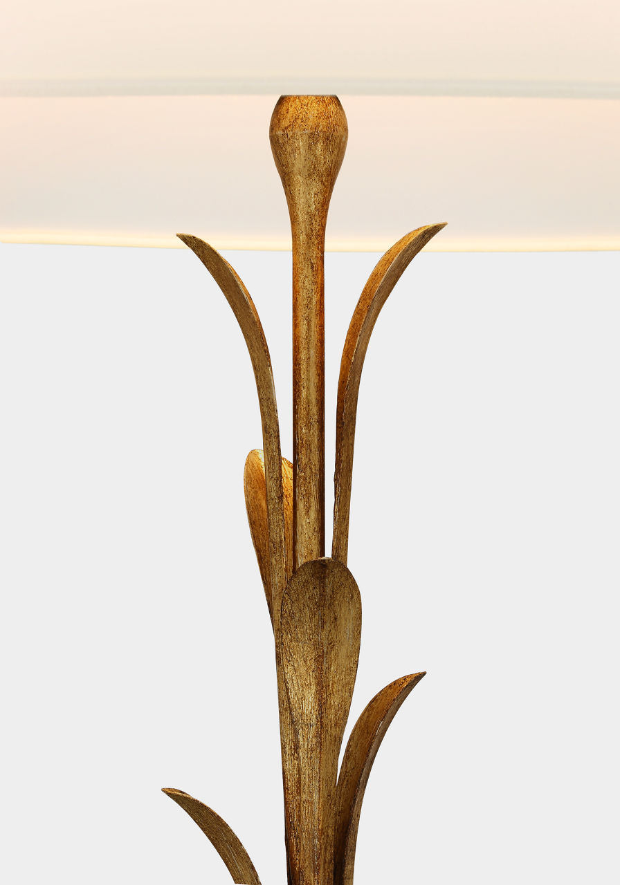 Provenz 62" Floor Lamp | French Gild | Linen Shade