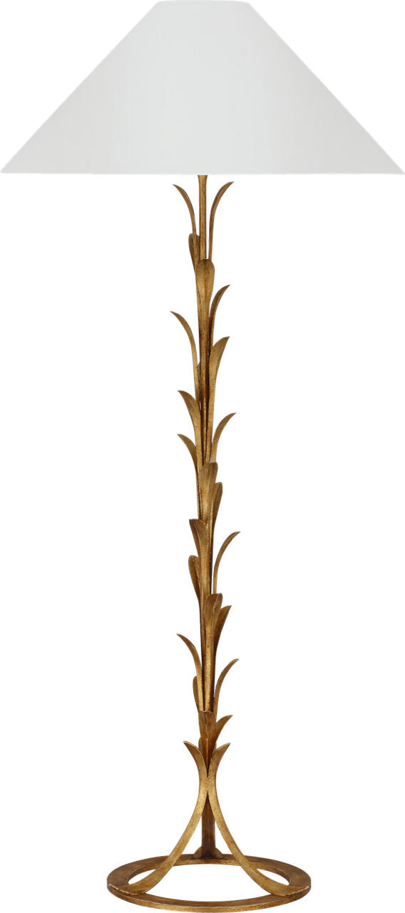 Provenz 62" Floor Lamp | French Gild | Linen Shade