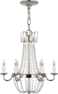 Petite Paris Flea Market Chandelier | Polished Nickel and Seeded Glass