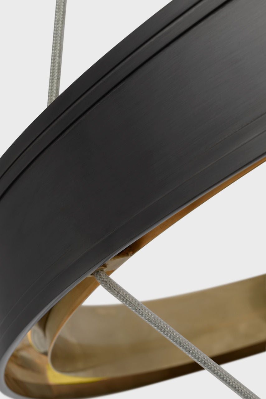 Connery 40" Two-Tier Ring Chandelier | Bronze