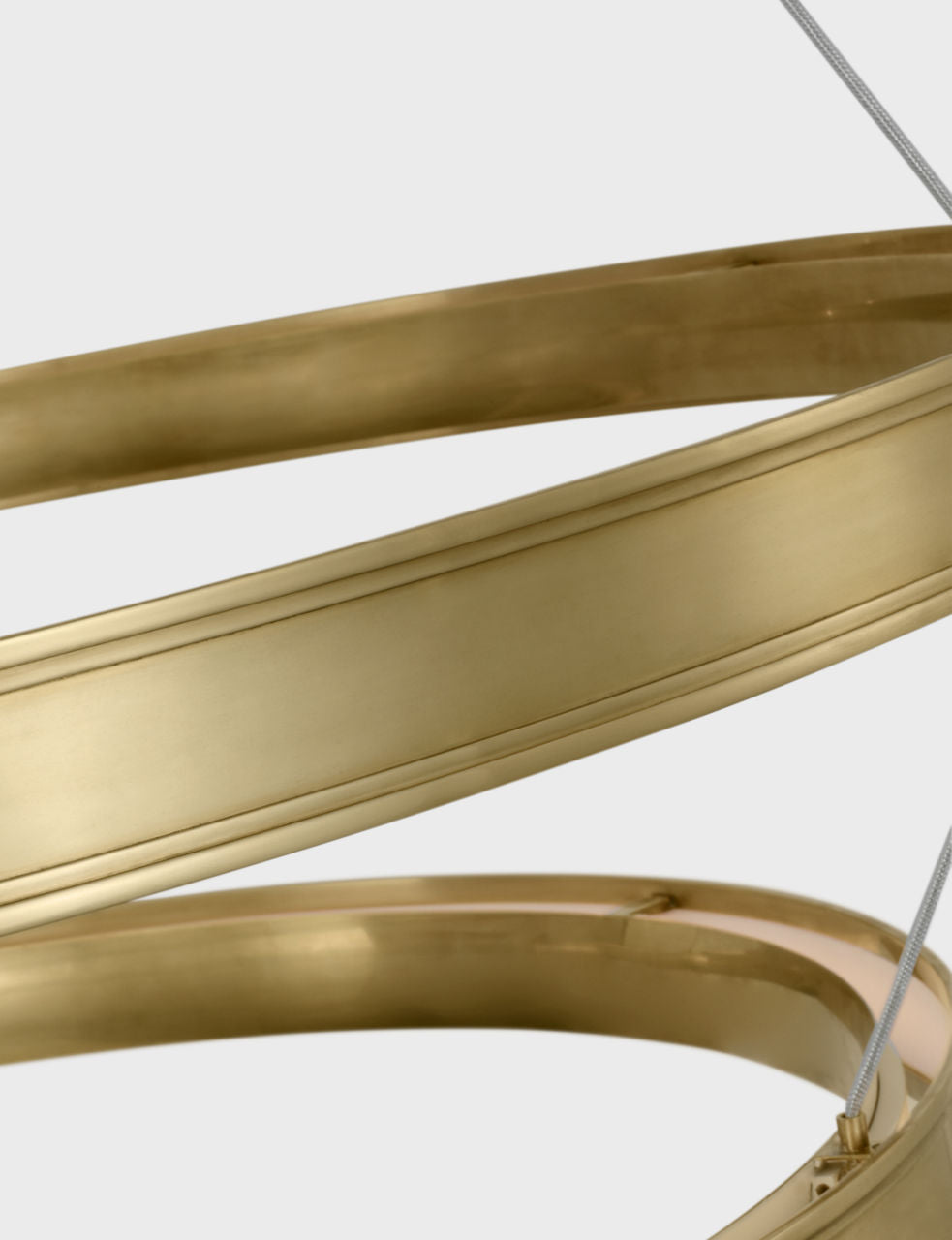 Connery 50" Two-Tier Ring Chandelier | Antique-Burnished Brass