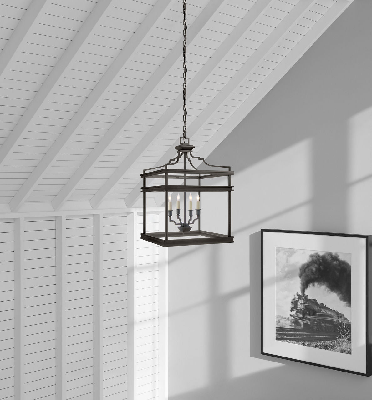 Mykonos Medium Lantern | Aged Iron