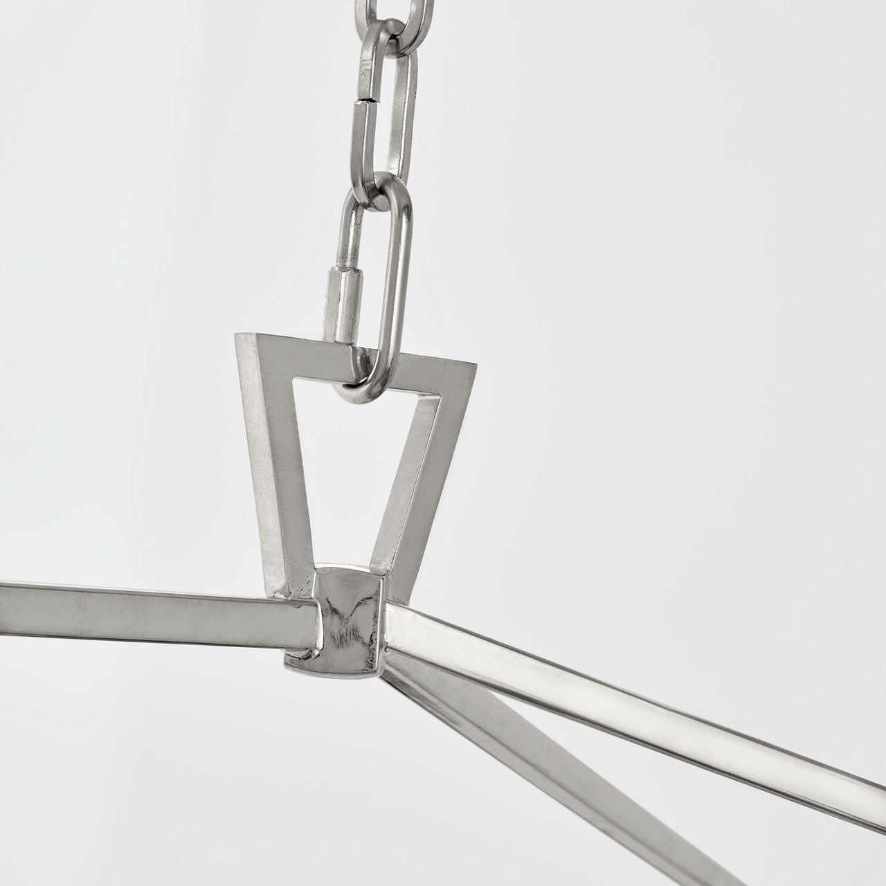 Darlana Large Linear Lantern | Polished Nickel