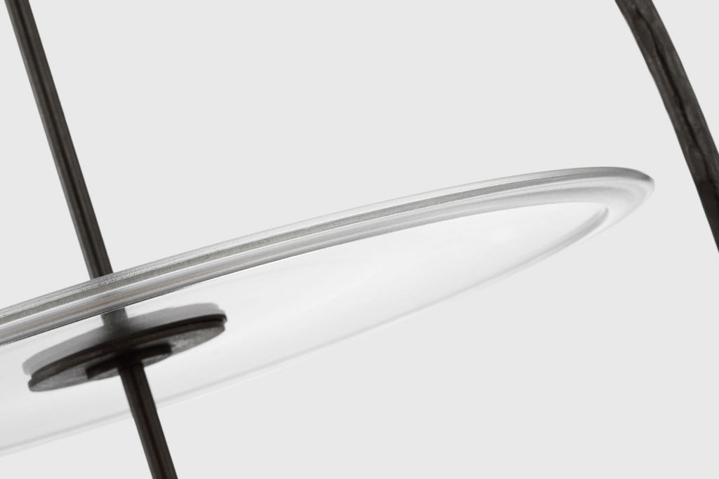 Lorford Smoke Bell Lantern | Aged Iron | Clear Glass