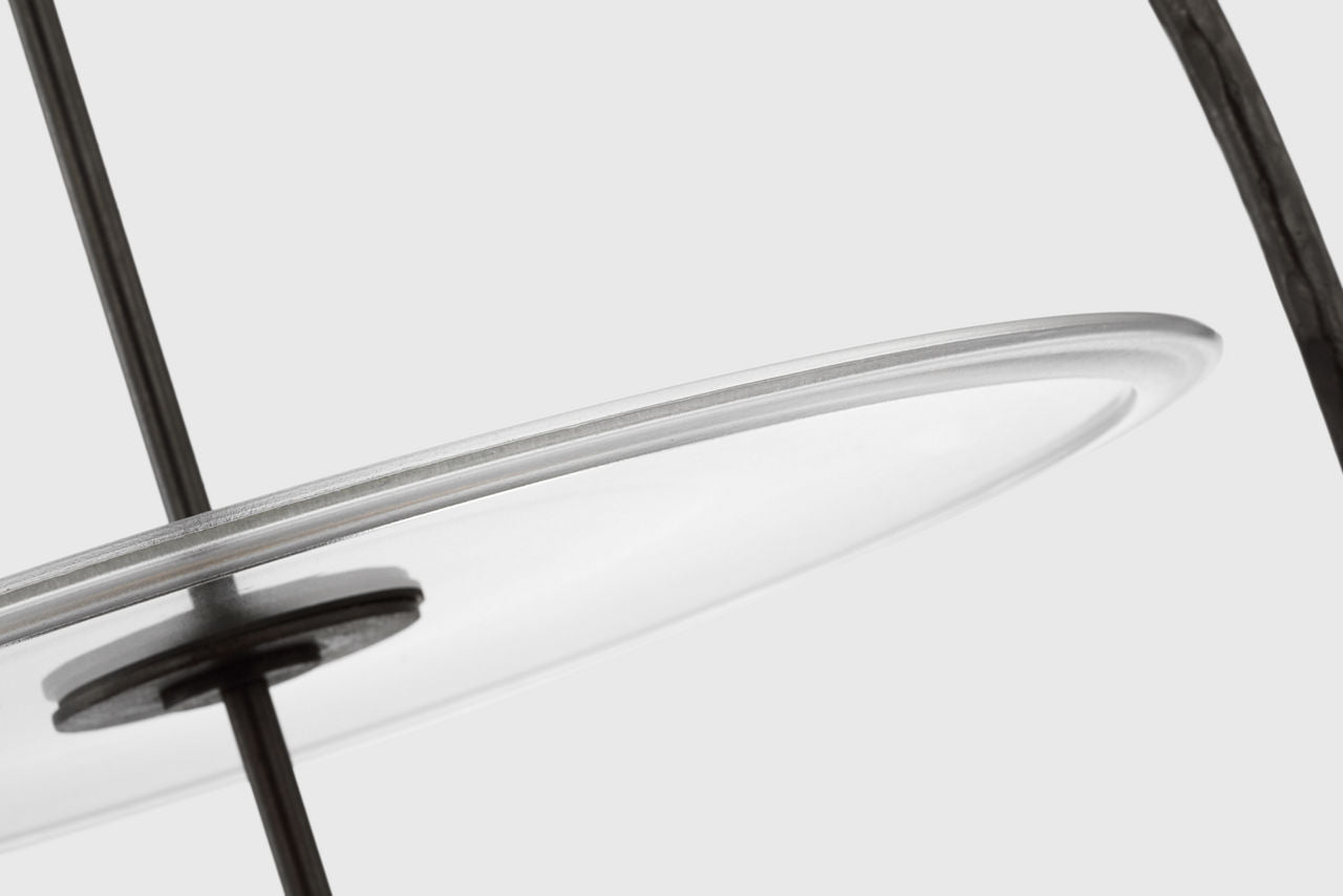 Lorford Smoke Bell Lantern | Aged Iron | Clear Glass