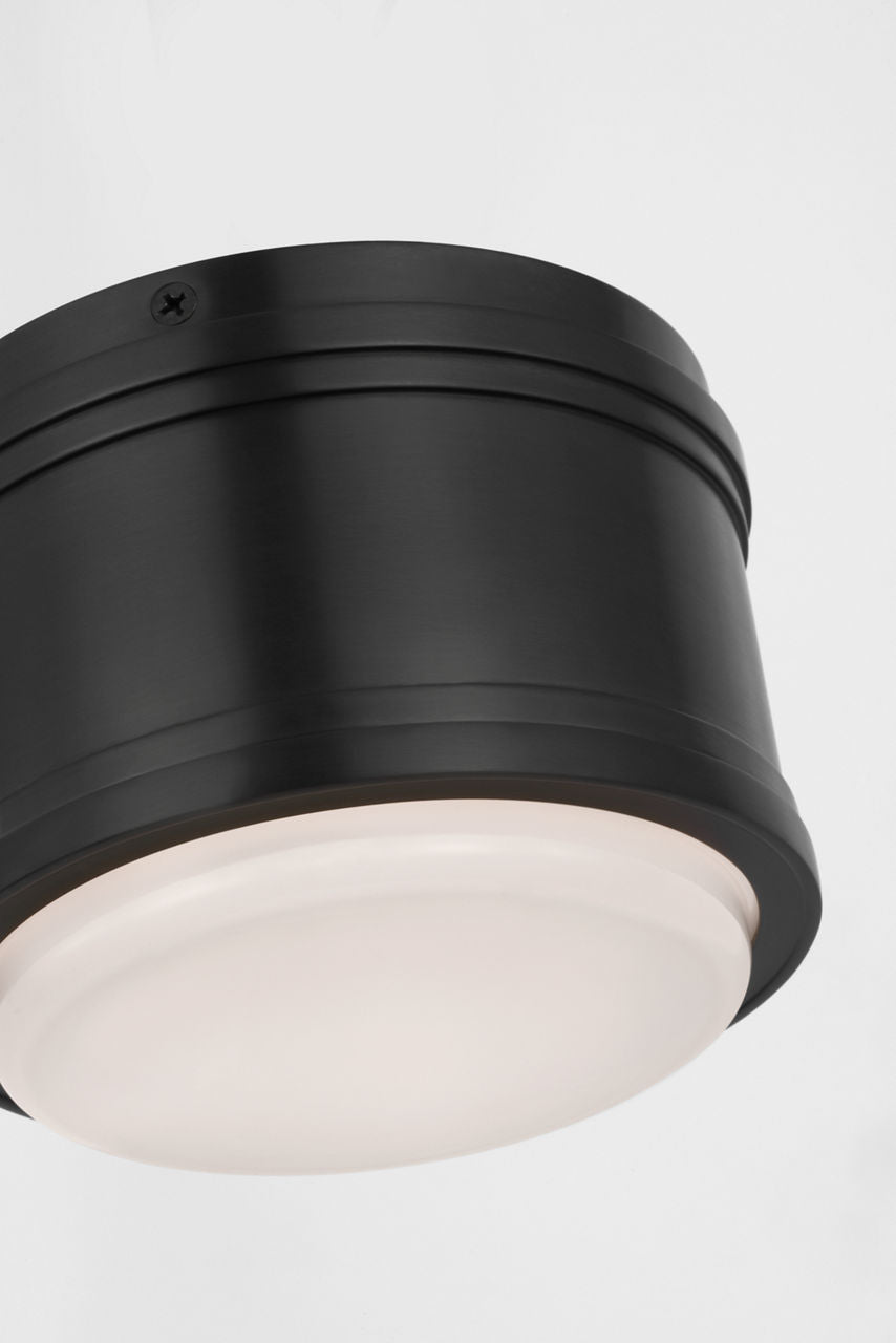 Marden 6" Flush Mount | Bronze | White Glass