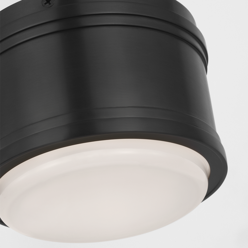 Marden 6" Flush Mount | Bronze | White Glass