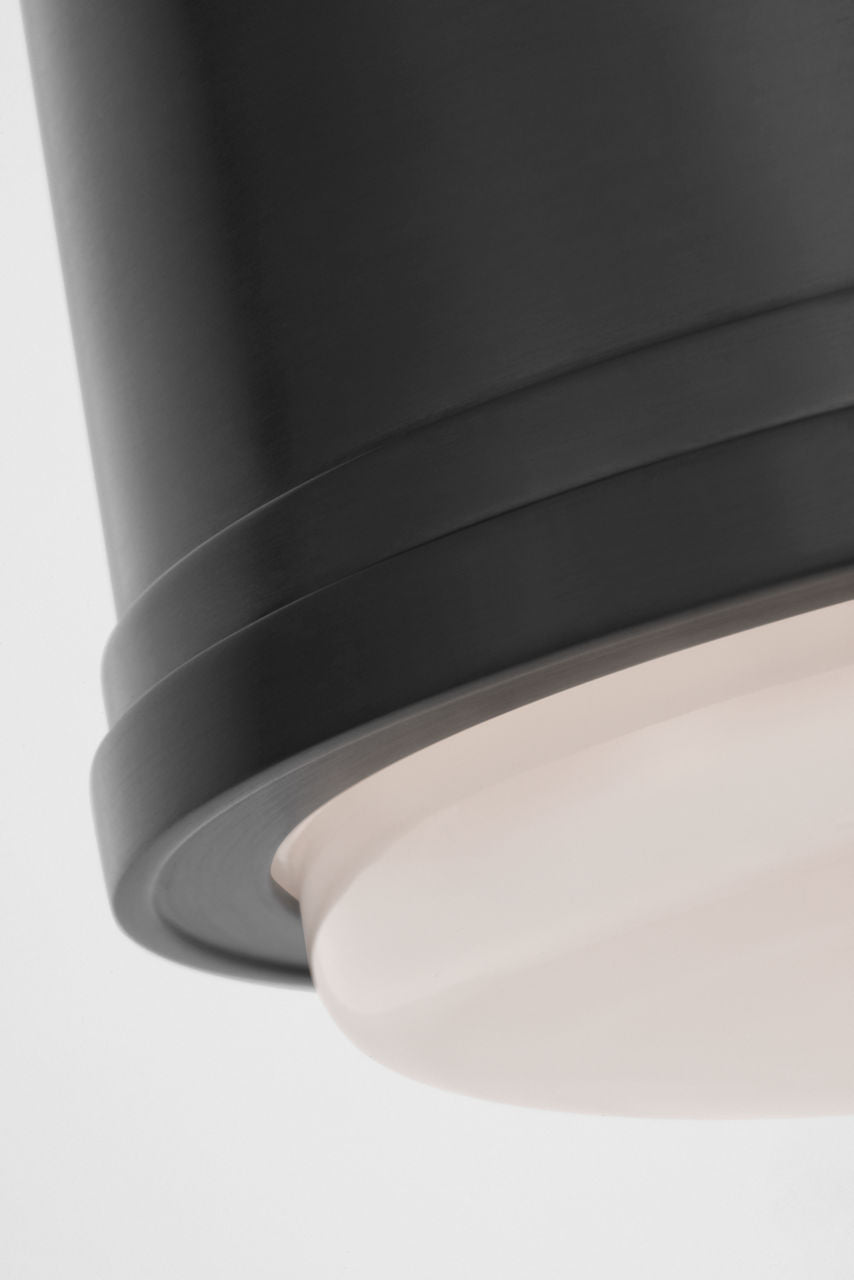 Marden 6" Flush Mount | Bronze | White Glass