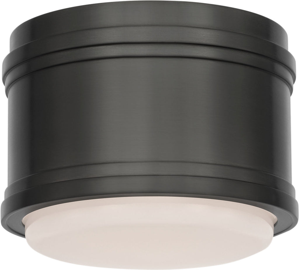 Marden 6" Flush Mount | Bronze | White Glass