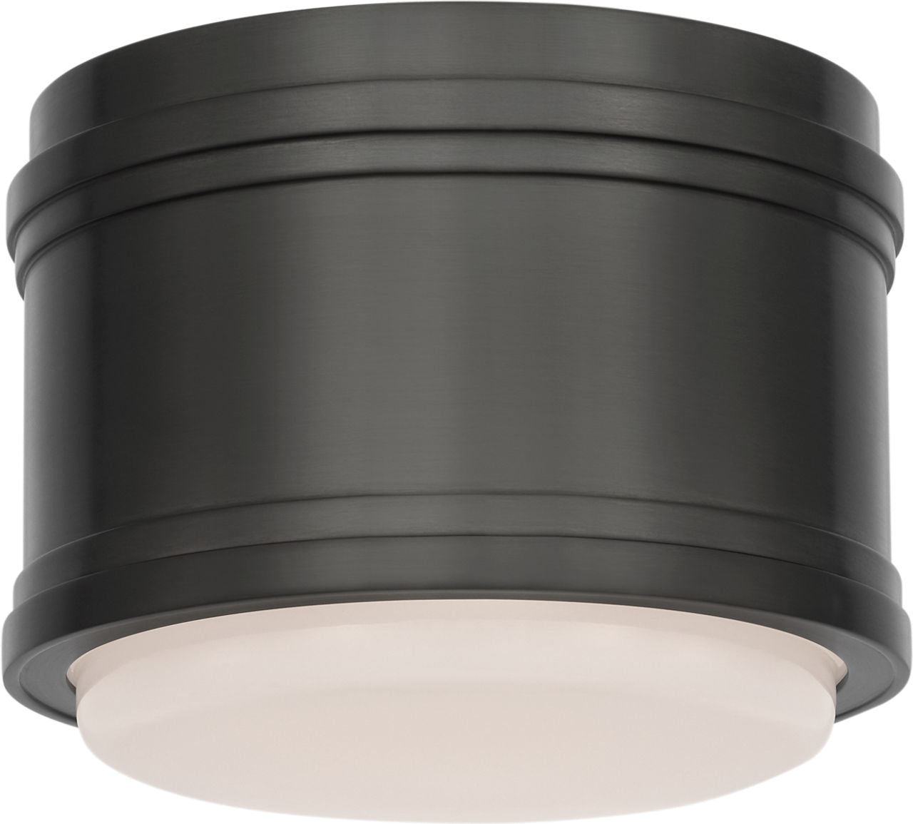 Marden 6" Flush Mount | Bronze | White Glass