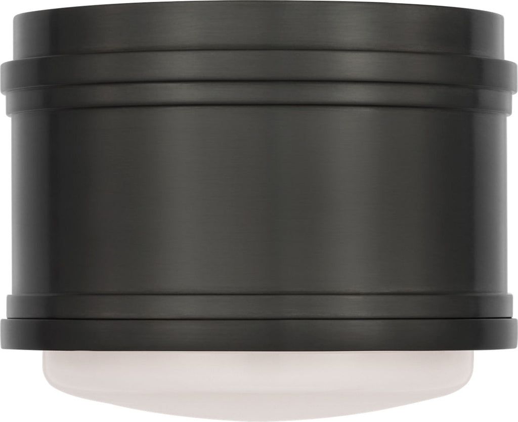 Marden 6" Flush Mount | Bronze | White Glass