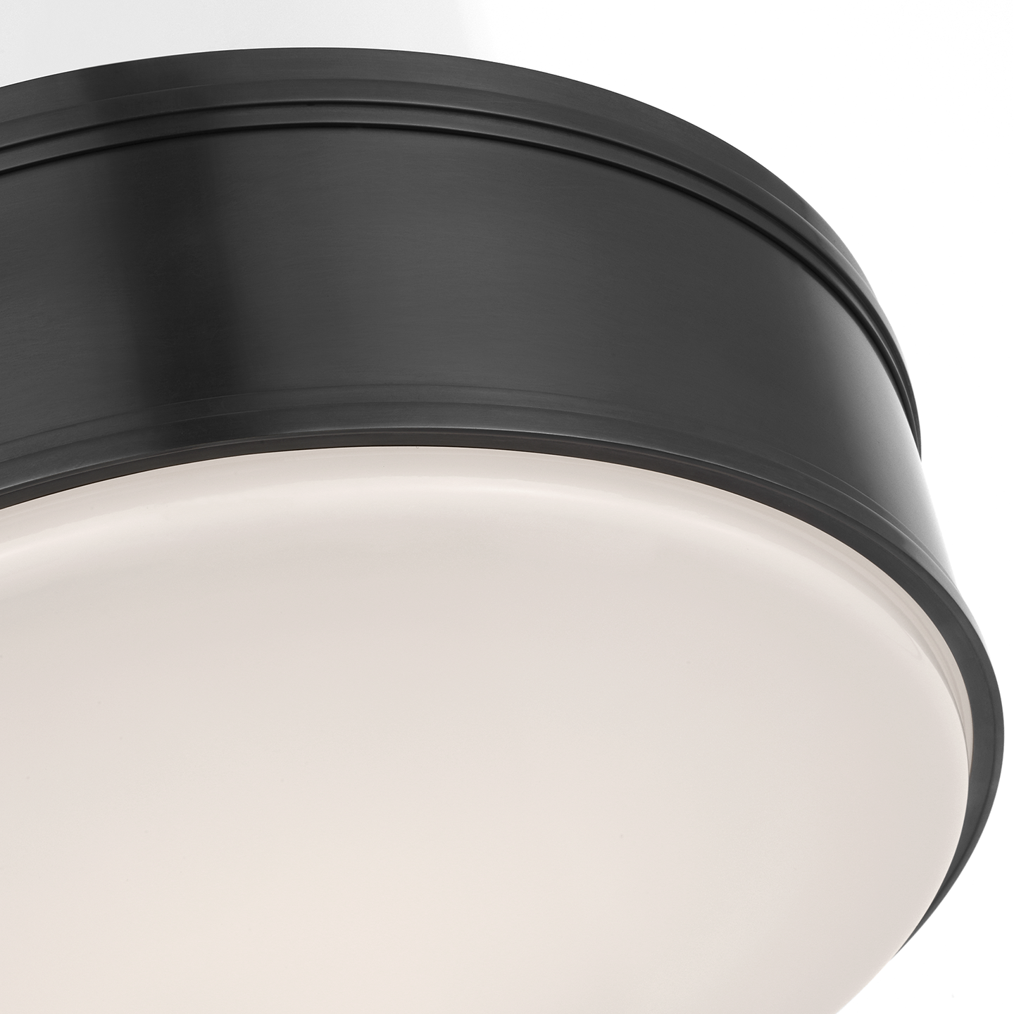 Marden 18" Flush Mount | Bronze | White Glass