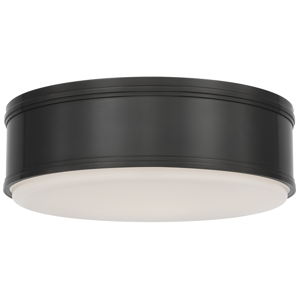 Marden 18" Flush Mount | Bronze | White Glass