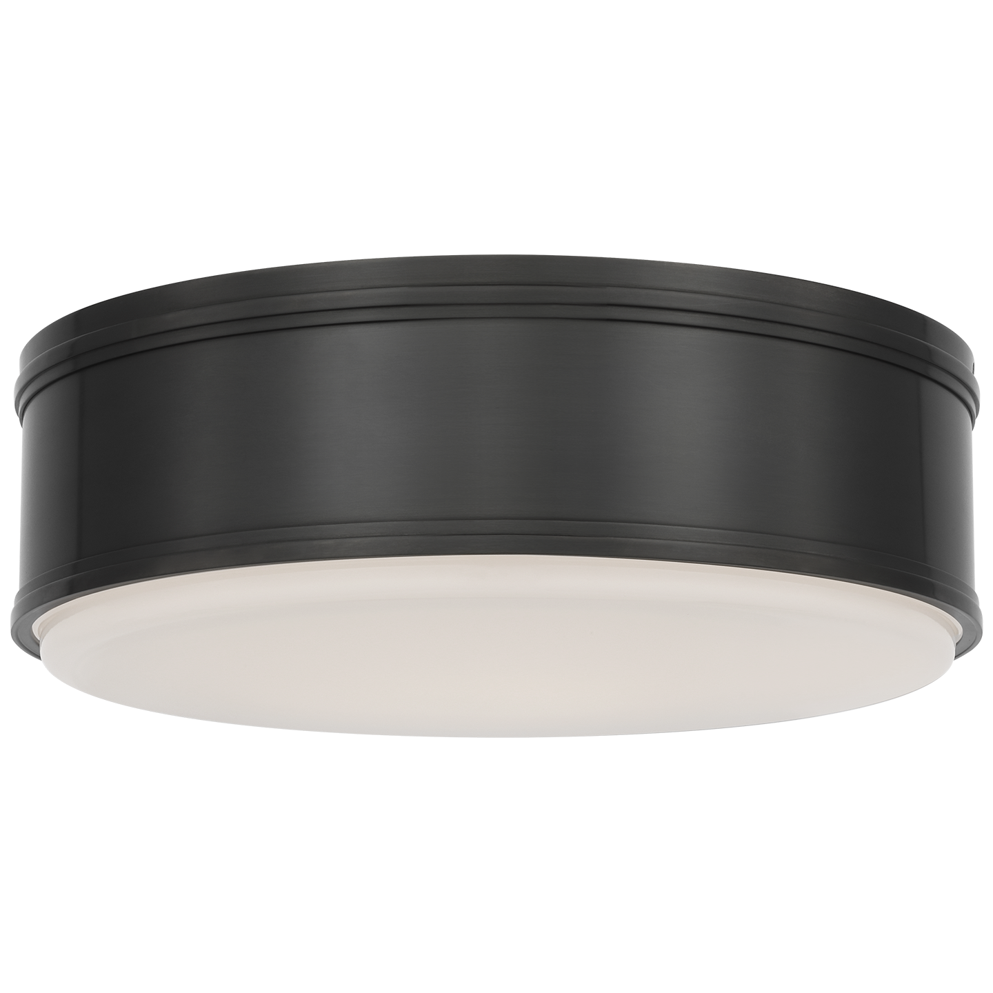 Marden 18" Flush Mount | Bronze | White Glass