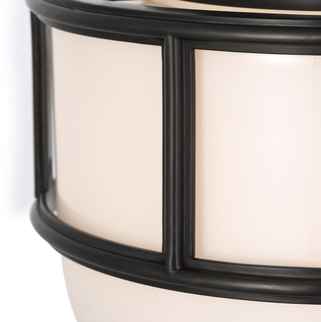 Martil 8" Flush Mount | Bronze | White Glass